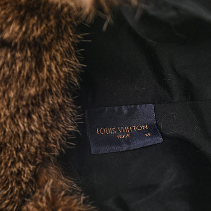 Louis Vuitton Nylon Rabbit Fur Wilderness Chapka Hat 59 Natural 8 of 10