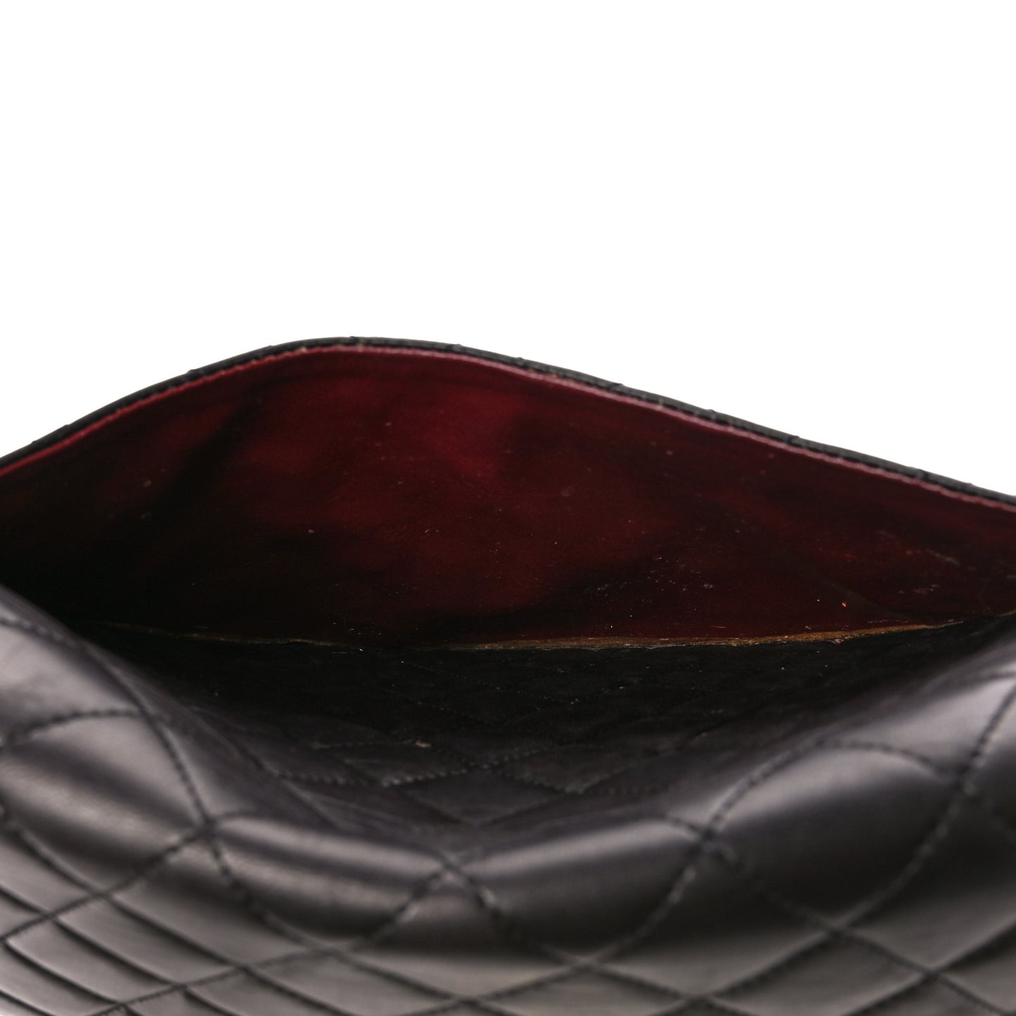 Lambskin Quilted XL Jumbo Single Flap Black