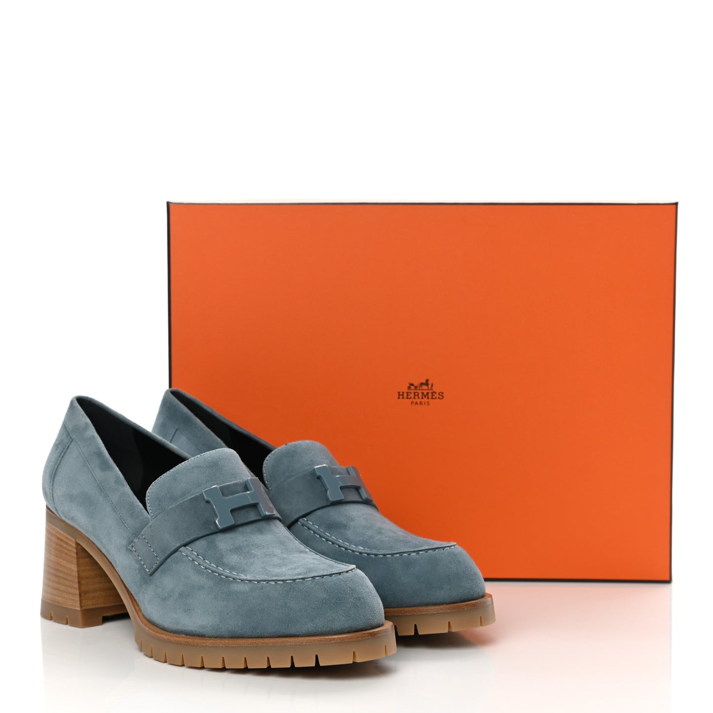Suede Goatskin Womens Foch 60 Pump 39 Bleu Pinede