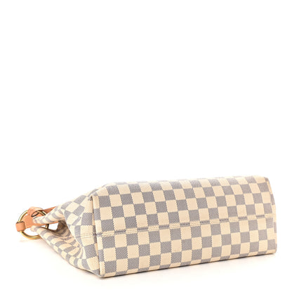 Louis Vuitton Damier Azur Graceful PM Rose Ballerine 4 of 13