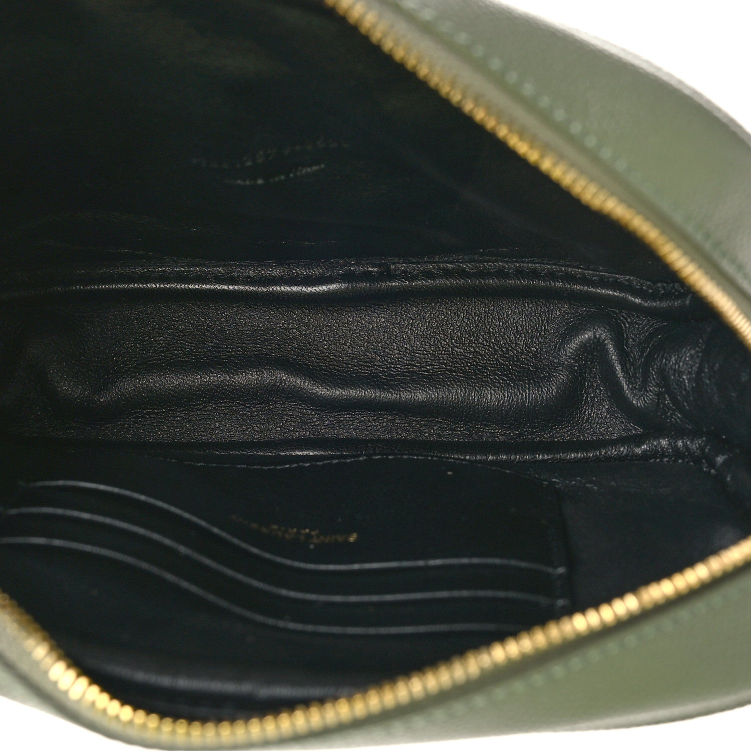 Saint Laurent Grain De Poudre Matelasse Monogram Mini Lou Camera Bag Light Sage 5 of 8