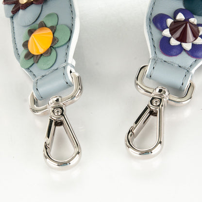 Fendi Vitello Dolce Flowerland Studded Strap You Polvere Black Multicolor 4 of 4