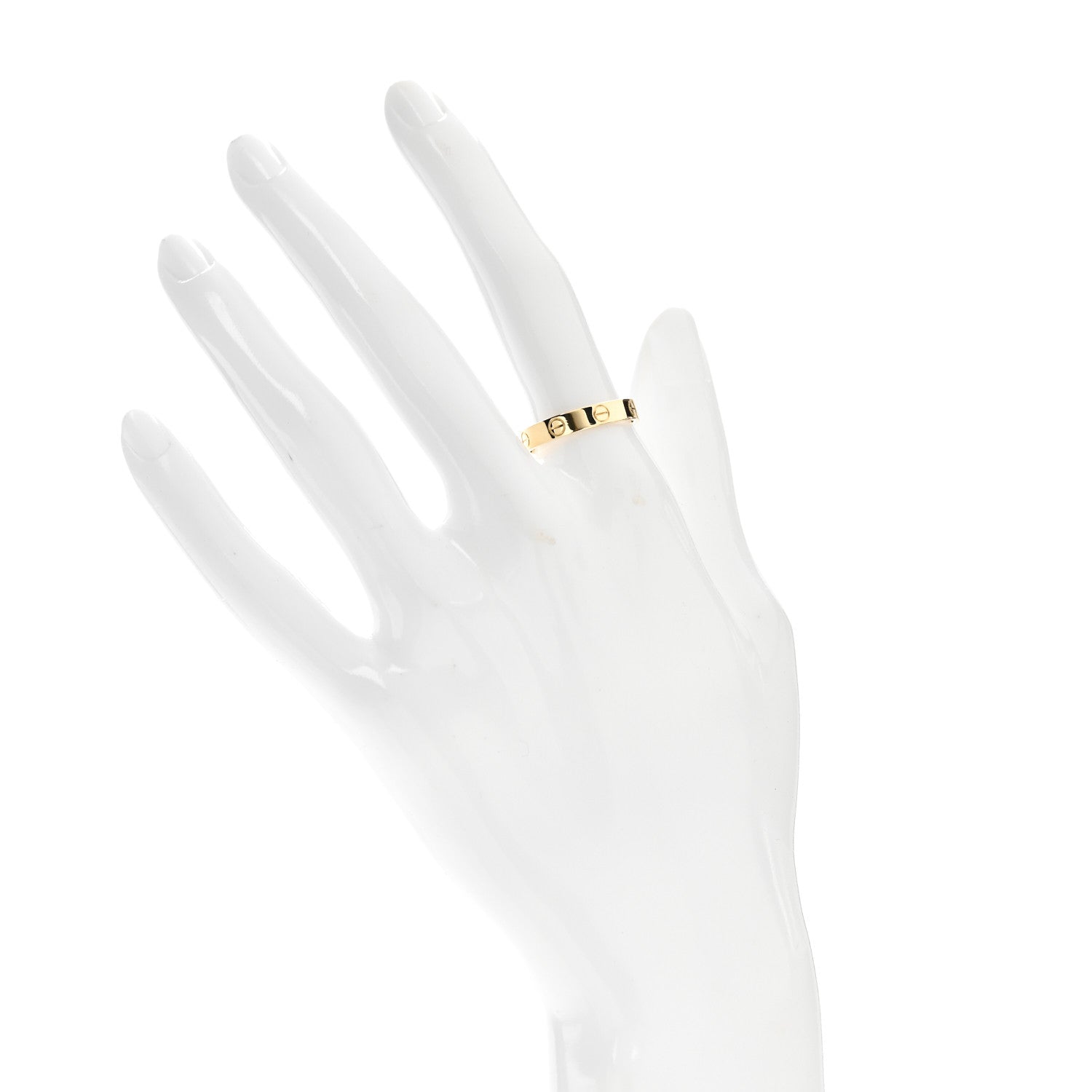 Cartier 18K Yellow Gold 3.5mm LOVE Wedding Band Ring 55 7.25 2 of 5