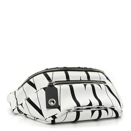 Valentino Garavani Nylon Mens VLTN Belt Bag White Black 4 of 12