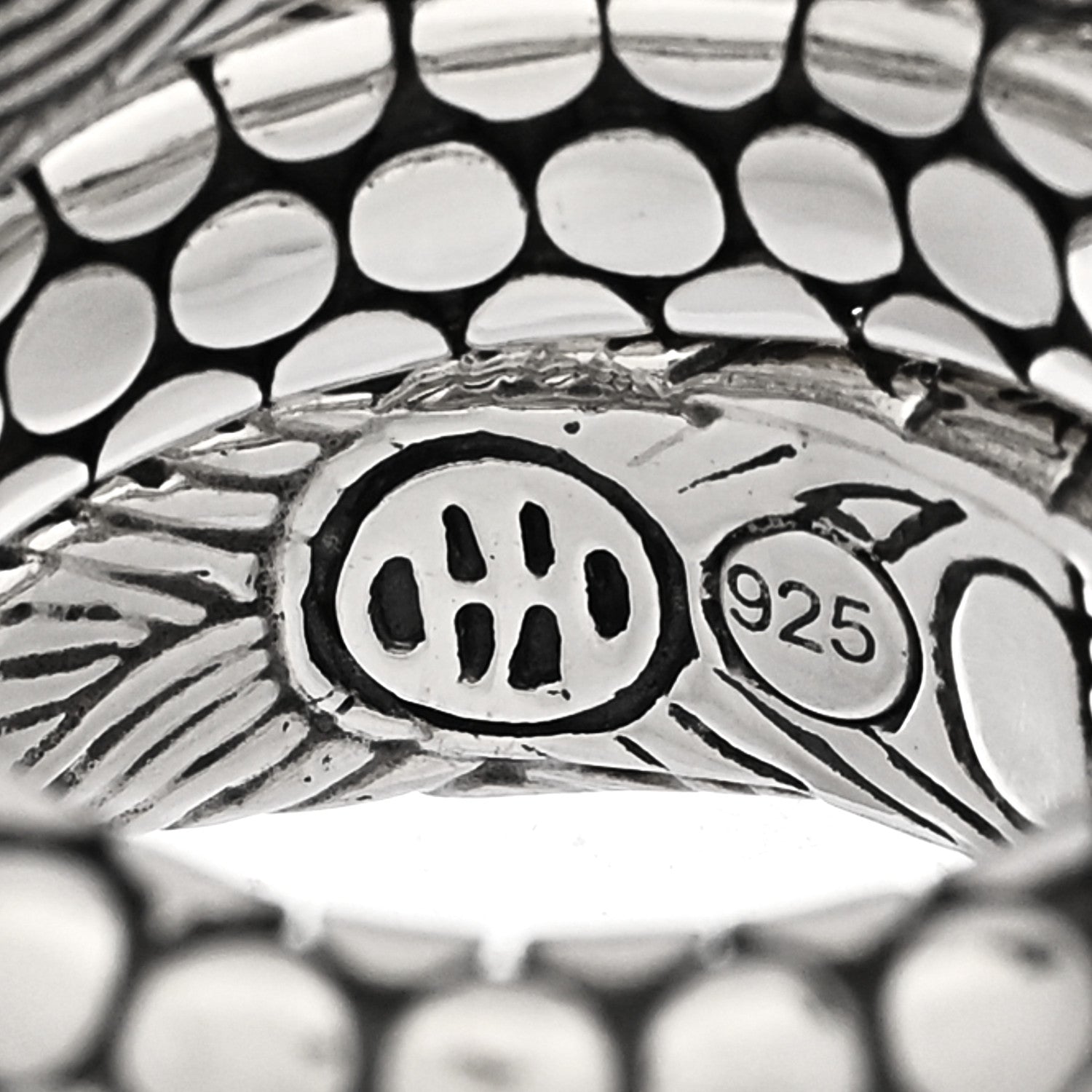 John Hardy Sterling Silver Legends Naga Dragon Coil Ring 52 6 5 of 5