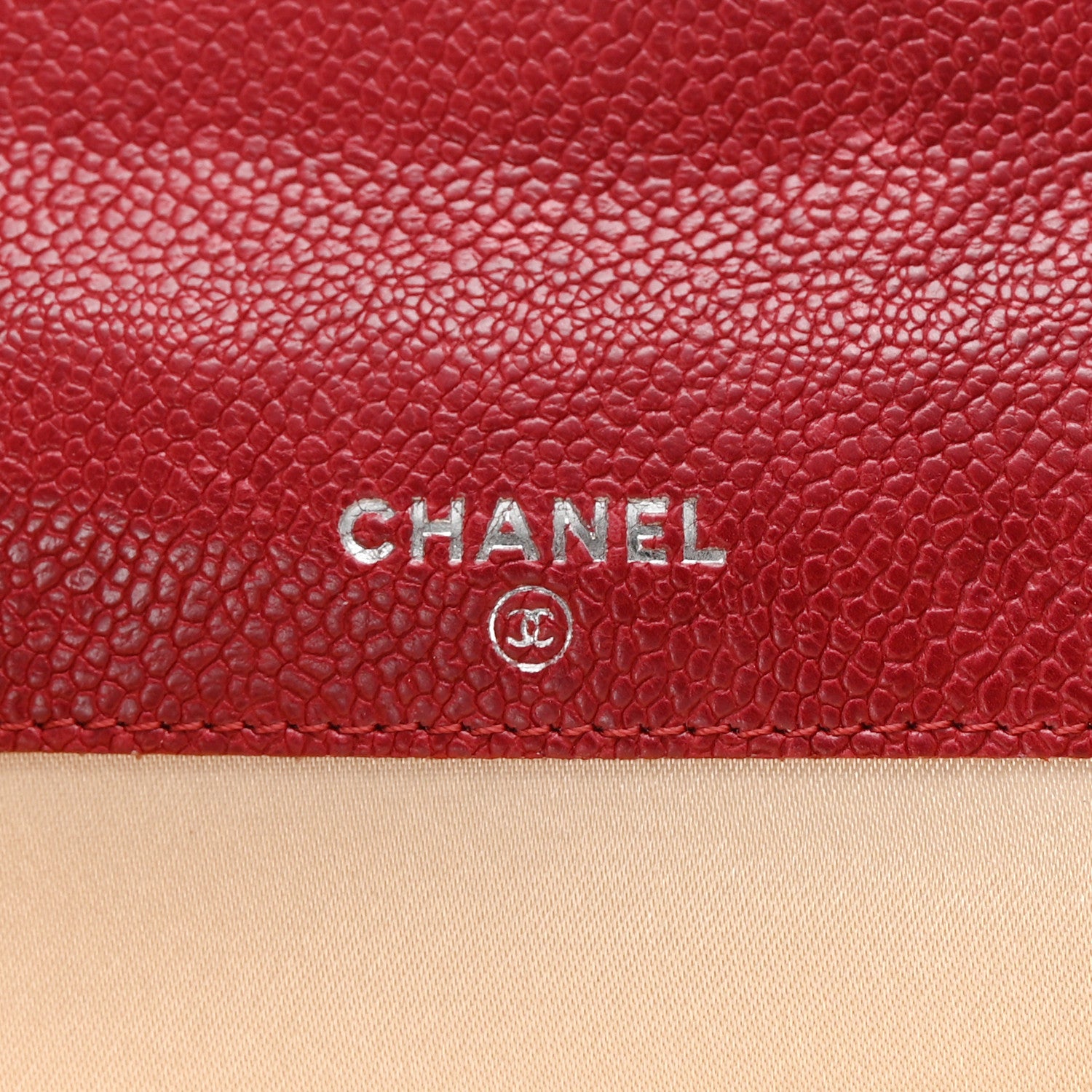 Chanel Caviar Outdoor Ligne French Wallet Bordeaux 6 of 9