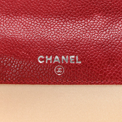 Chanel Caviar Outdoor Ligne French Wallet Bordeaux 6 of 9