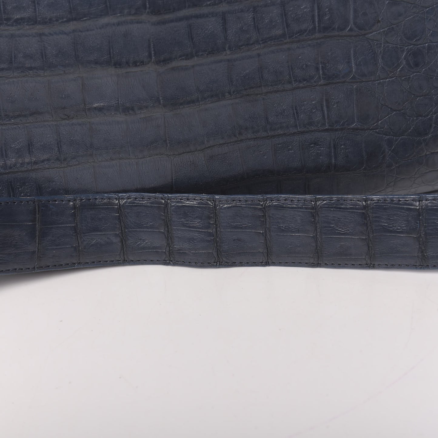 Crocodile Crossbody Bag Dark Blue