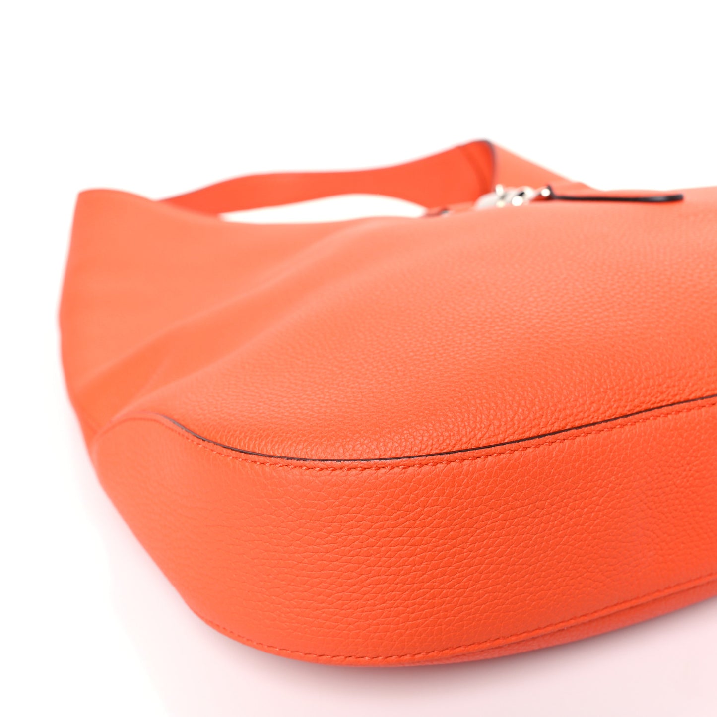 Soft Grained Calfskin Large Jackie Hobo Orange
