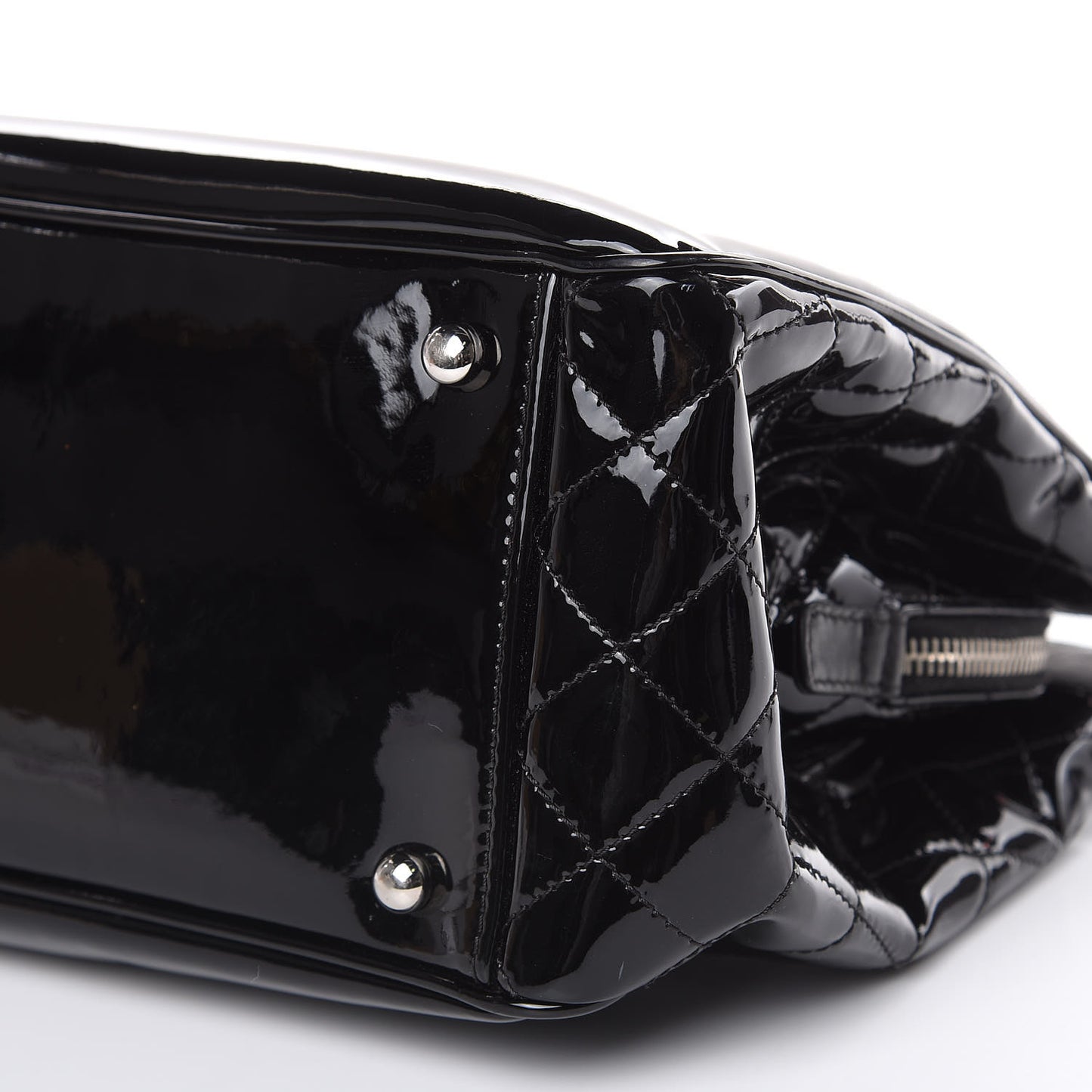 Vinyl Lipstick Ligne Tote Black