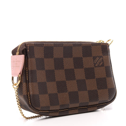 Louis Vuitton Damier Ebene 2020 Christmas Animation Big Wheel Mini Pochette Accessories Rose Ballerine 3 of 7