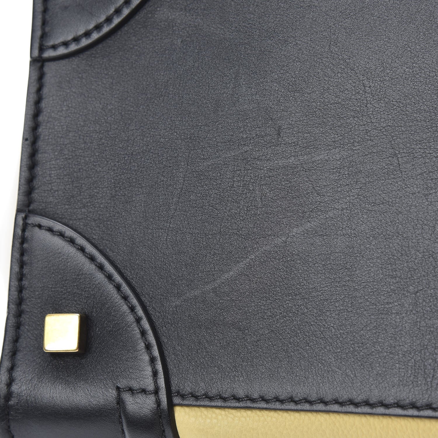 Celine Velluto Calfskin Mini Tri-Color Luggage Vanilla 11 of 11