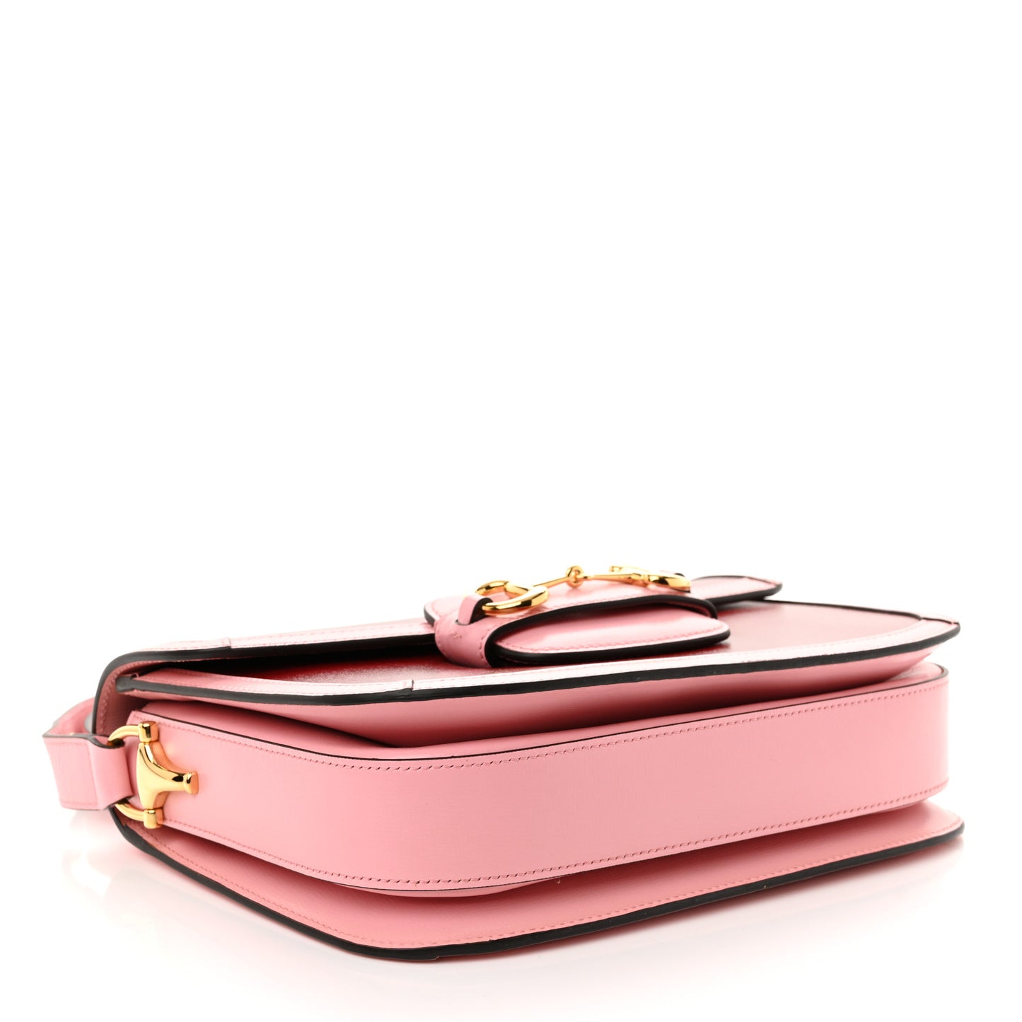 Azalea Calfskin Horsebit 1955 Shoulder Bag New Cherry Red Wild Rose
