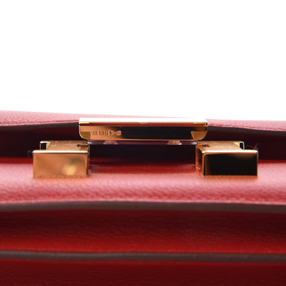 Hermes Evercolor Constance 18 Rouge Casaque 9 of 15