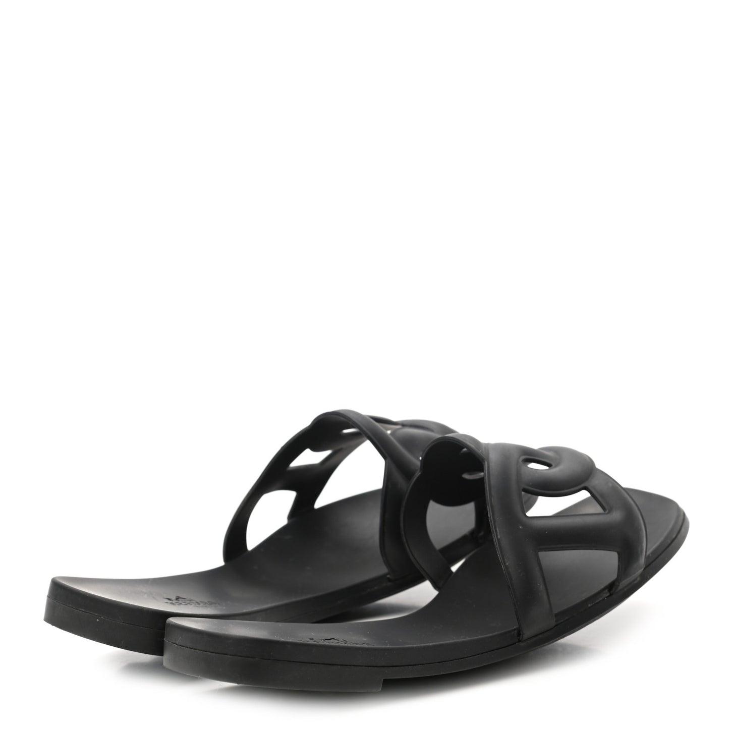 Rubber Aloha Sandals 37 Black