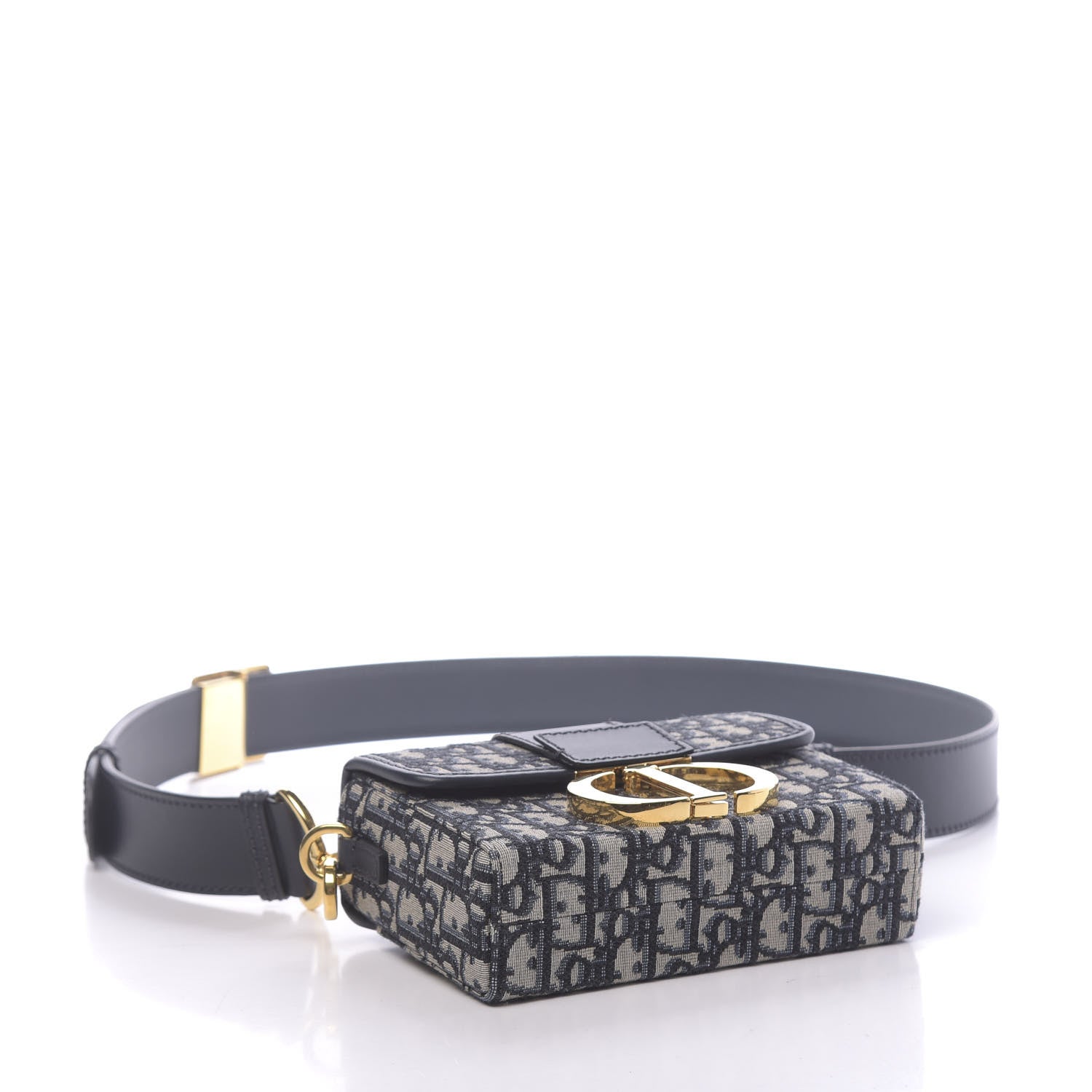 Christian Dior Oblique 30 Montaigne Box Bag Blue 4 of 10