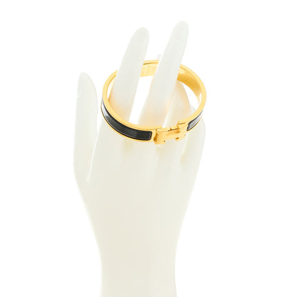 Hermes Enamel Narrow Clic Clac H Bracelet PM Black 2 of 4