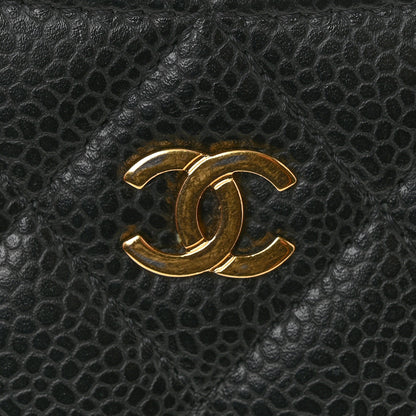 Chanel Caviar Quilted Card Holder Black 12 of 13