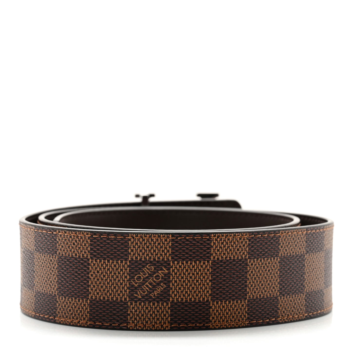 Damier Ebene 40mm LV Initiales Belt 80 32