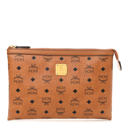 MCM Visetos Mini Pouch Cognac 1 of 8