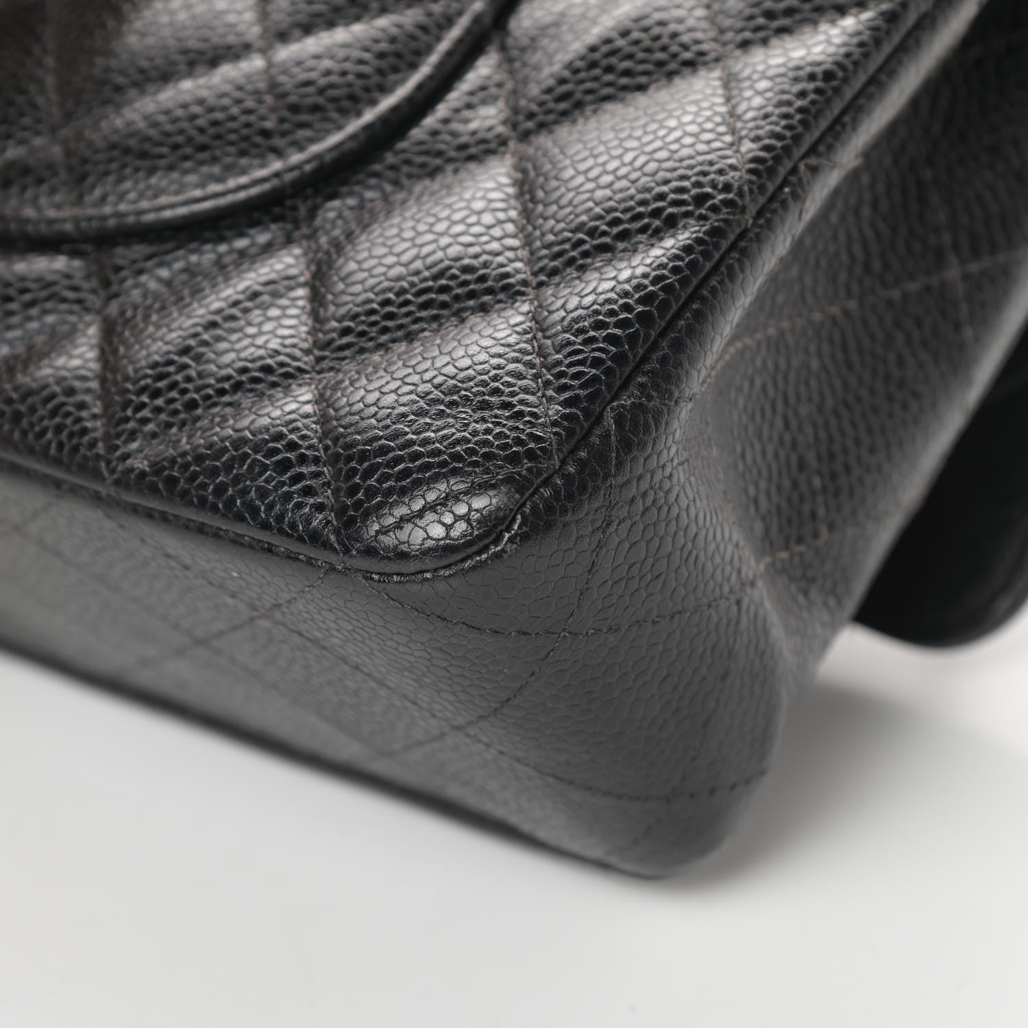 Chanel Caviar Quilted Medium Double Flap Black 12 of 18