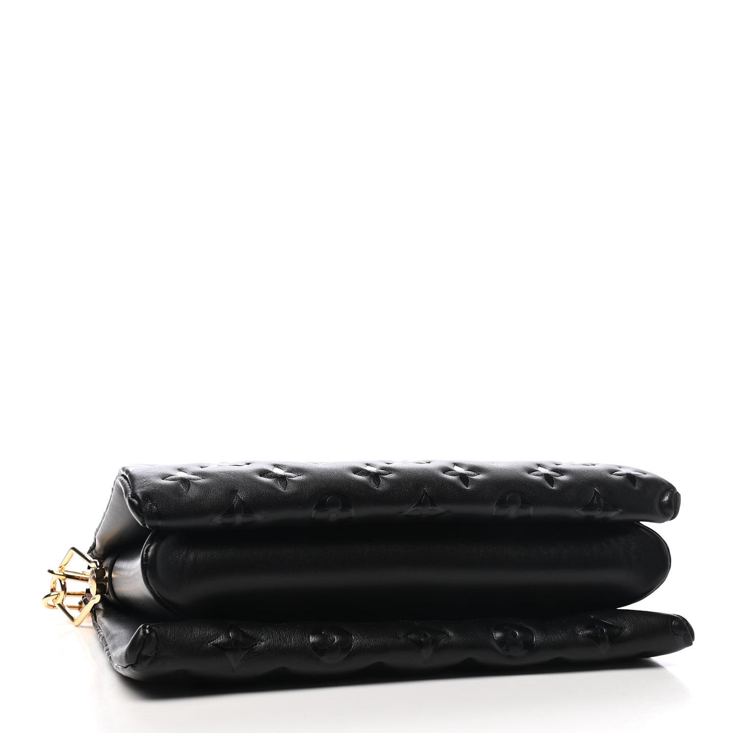 Lambskin Embossed Monogram Coussin PM Black