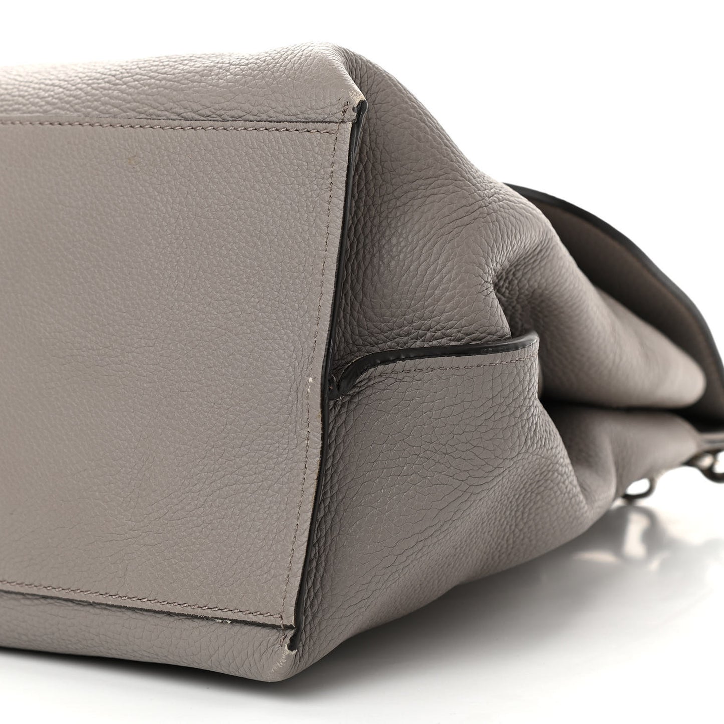 Cellarius Calfskin Large Bamboo Daily Top Handle Bag Storm Grey