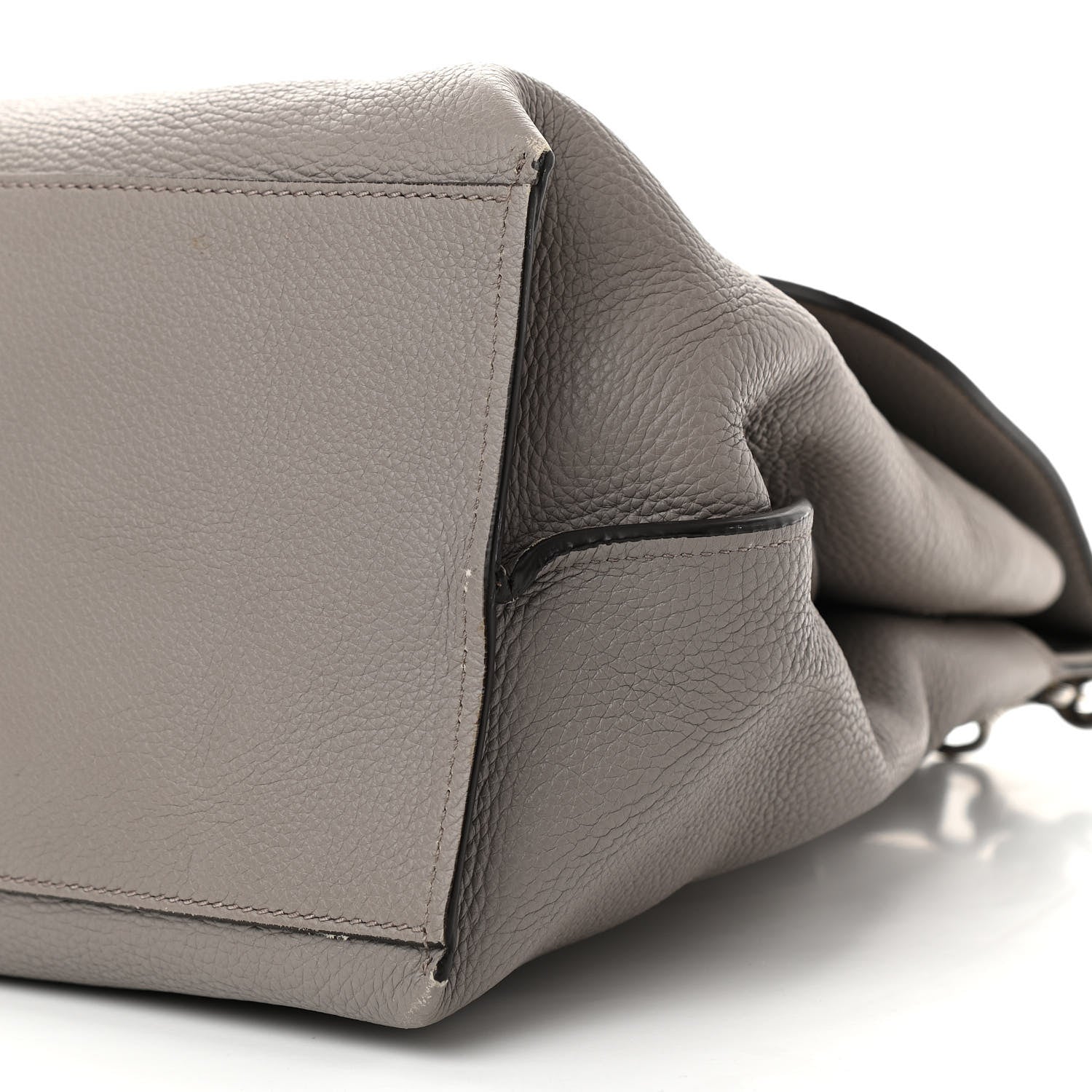 Gucci Cellarius Calfskin Large Bamboo Daily Top Handle Bag Storm Grey 8 of 12