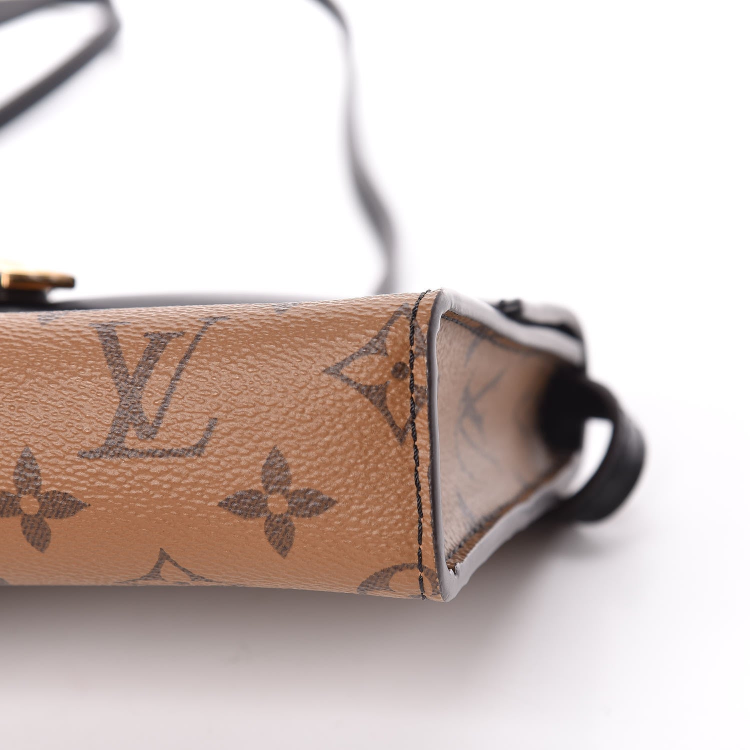 Louis Vuitton Calfskin Reverse Monogram Column Clutch 7 of 11