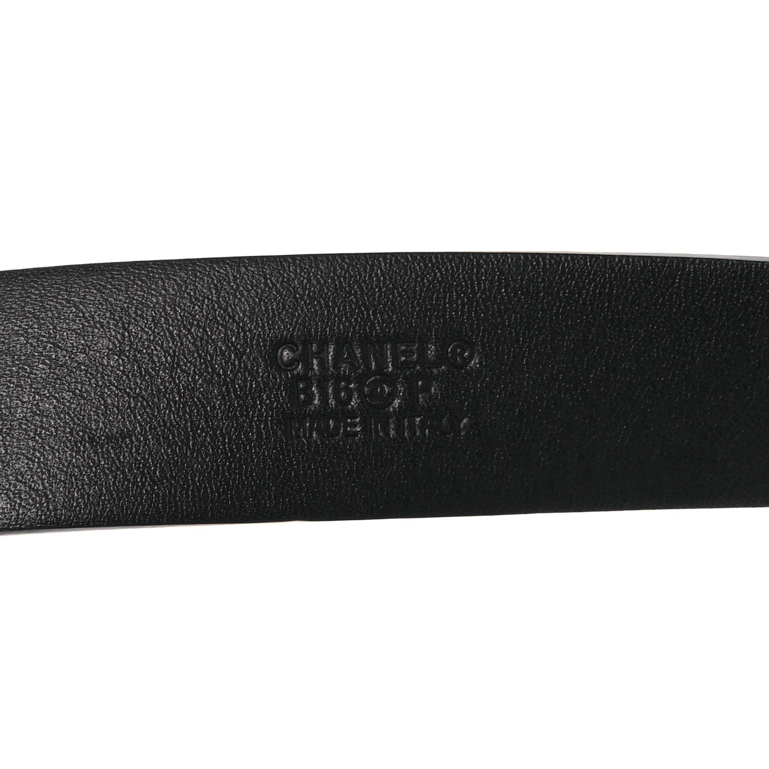 Chanel Calfskin Quilted CC Belt 75 30 Black White 5 of 11