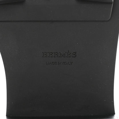 Hermes Glossed Calfskin Funk Ankle Boots 40 Black 8 of 9