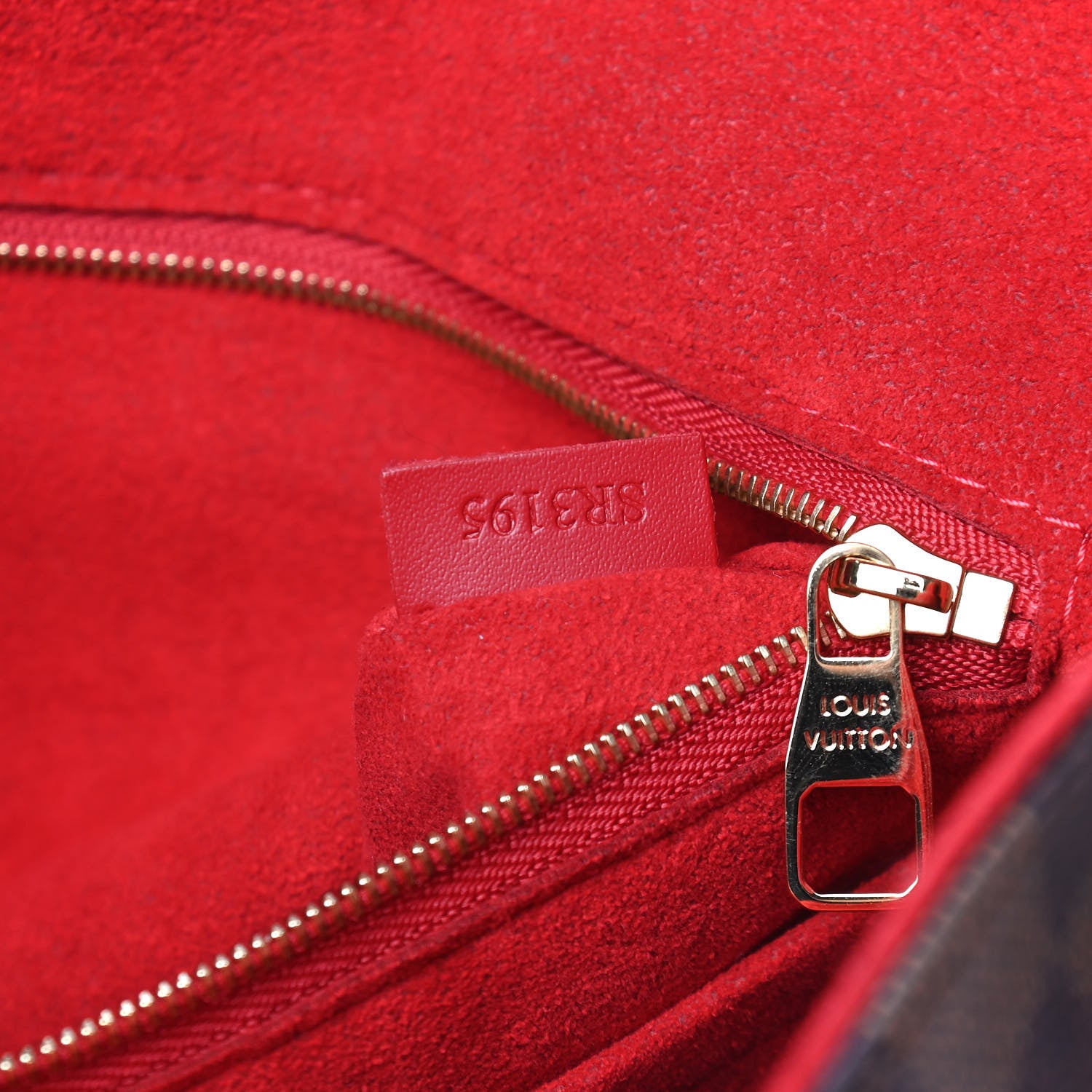 Louis Vuitton Damier Ebene Caissa Hobo Cherry 8 of 9