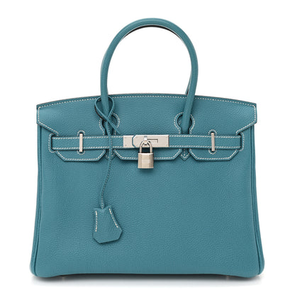Hermes Togo Birkin 30 Blue Jean 1 of 9