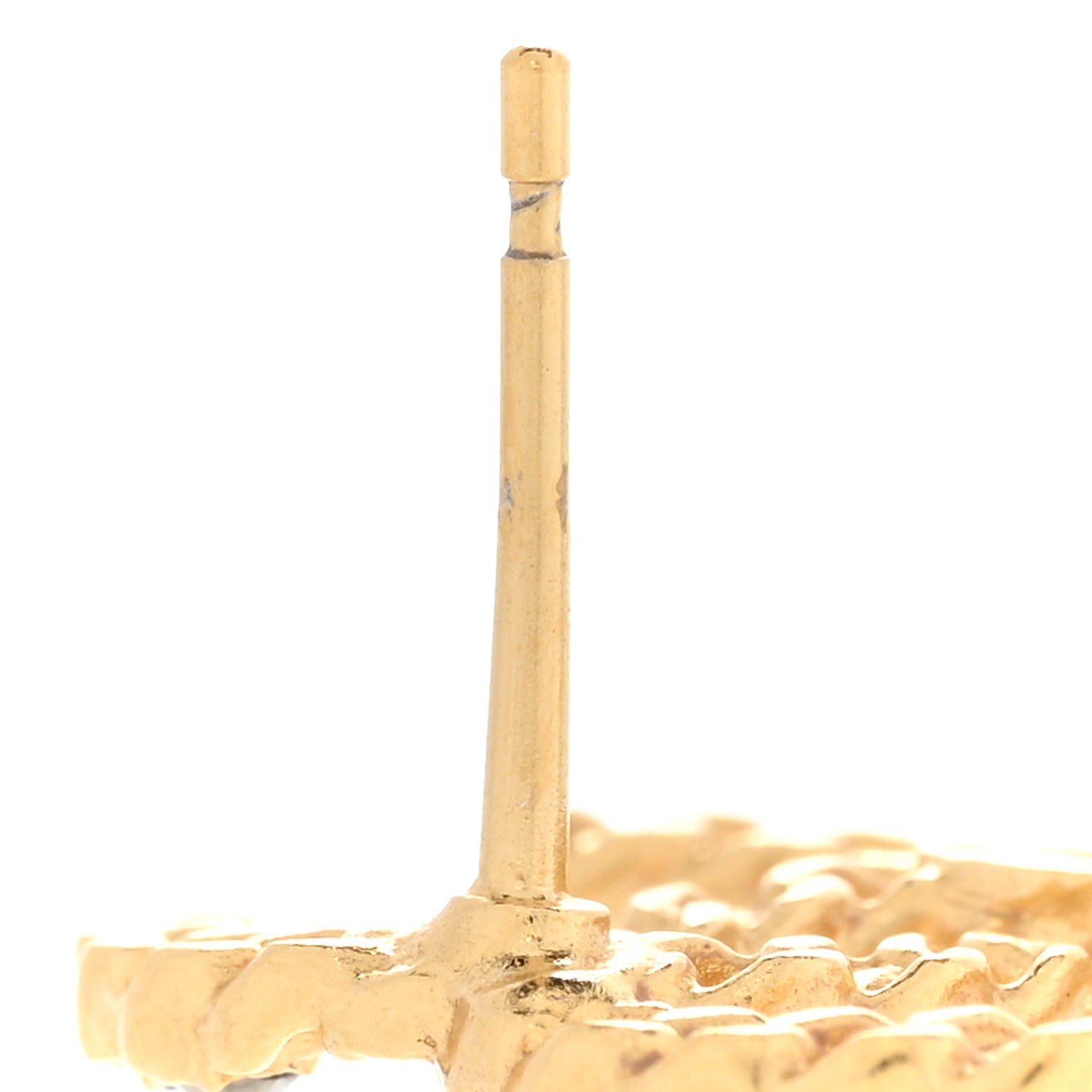 Chanel Crystal CC Chain Earrings Gold Black 5 of 6
