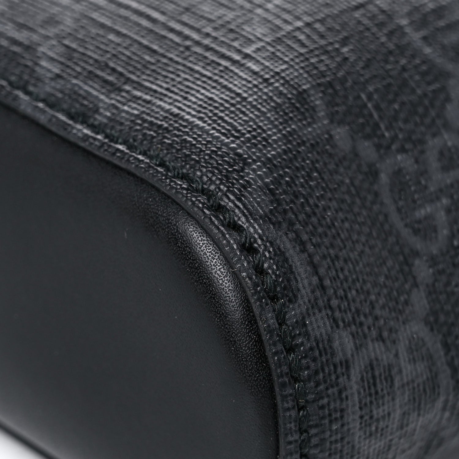 Gucci GG Supreme Monogram Appia Calfskin Web Flat Messenger Bag Black Grey 11 of 13