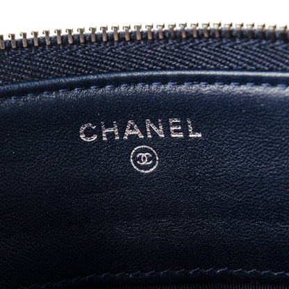 Chanel Lambskin Quilted Small Zipped Boy Clutch Navy 7 of 8