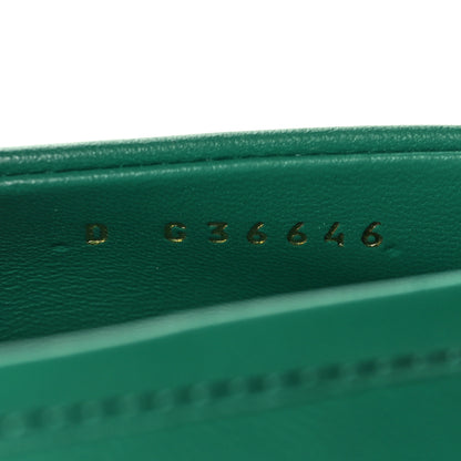 Chanel Lambskin Quilted CC Turnlock Loafers 38.5 Green 6 of 8