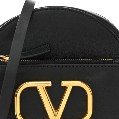 Valentino Garavani Calfskin VLogo Round Crossbody Bag Black 7 of 9