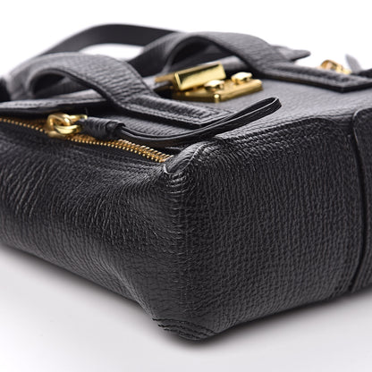 3.1 Phillip Lim 3.1 Textured Calfskin Mini Pashli Satchel Black 8 of 10