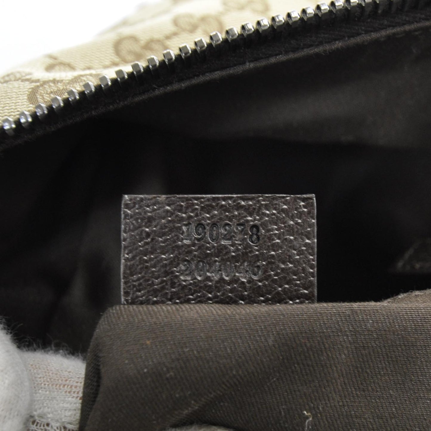 GG Monogram Web Medium Classic Backpack Brown