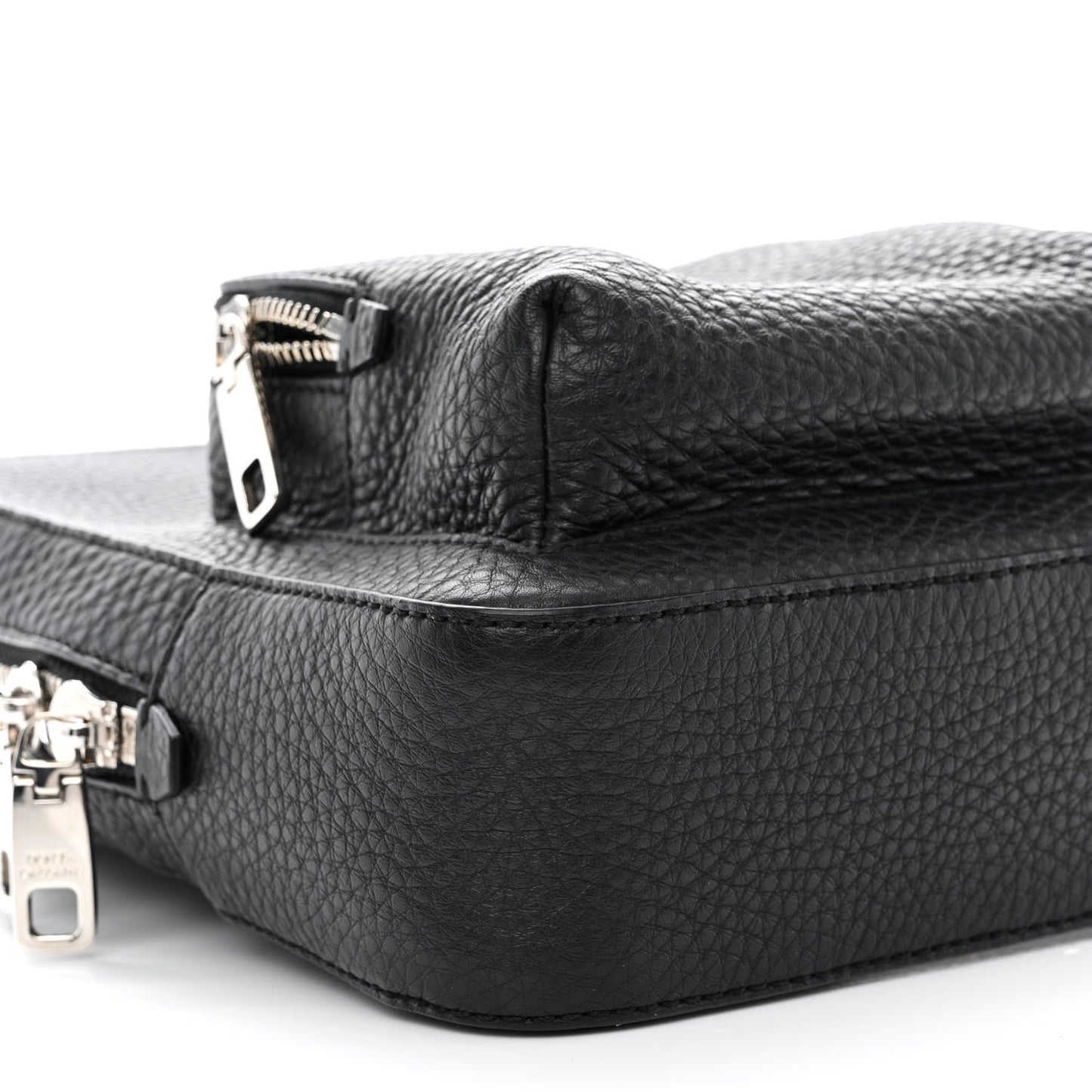 Hammered Calfskin Palermo Zaino Backpack Black