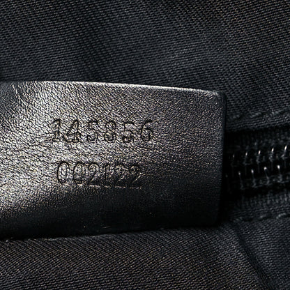 Gucci Monogram Calfskin Perforated Medium Flat Messenger Bag Black 7 of 14