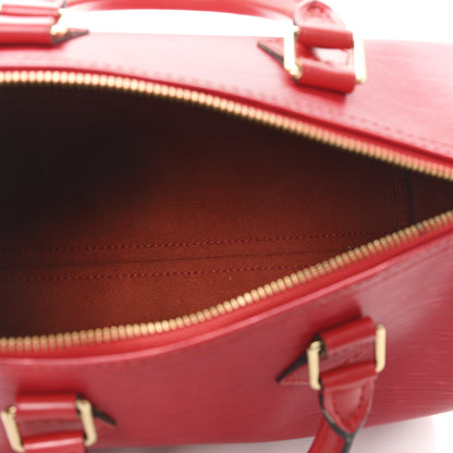 Louis Vuitton Epi Speedy 25 Castillan Red 5 of 10