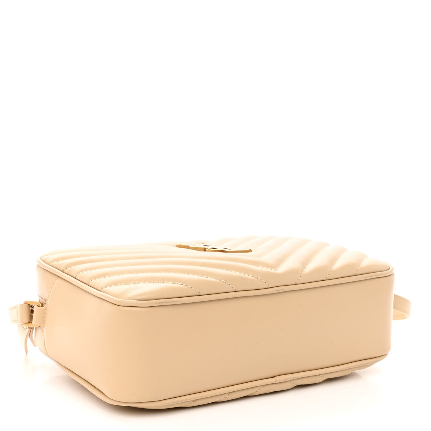 Calfskin Matelasse Monogram Lou Camera Bag Dark Beige