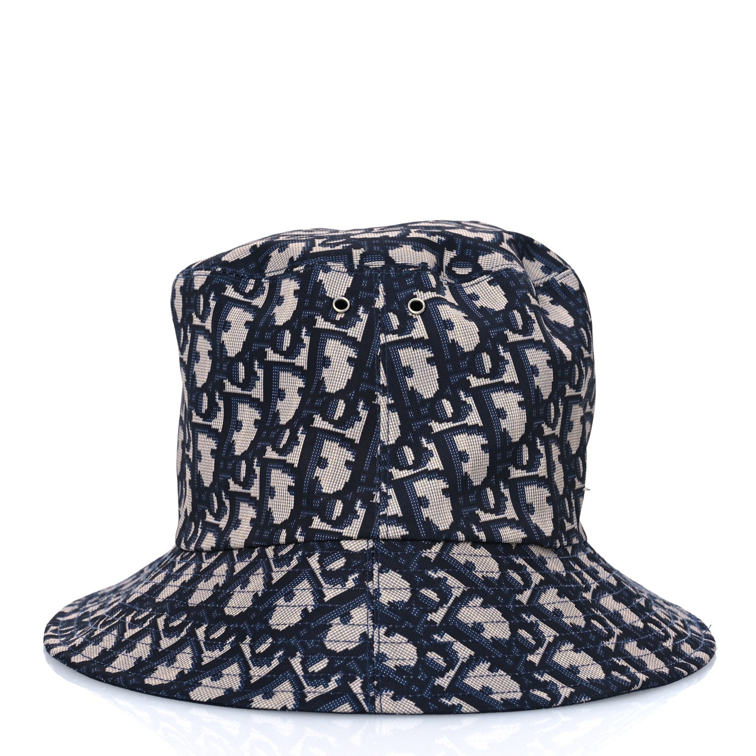 Christian Dior Oblique Reversible Teddy-D Brim Bucket Hat 59 Blue 6 of 13