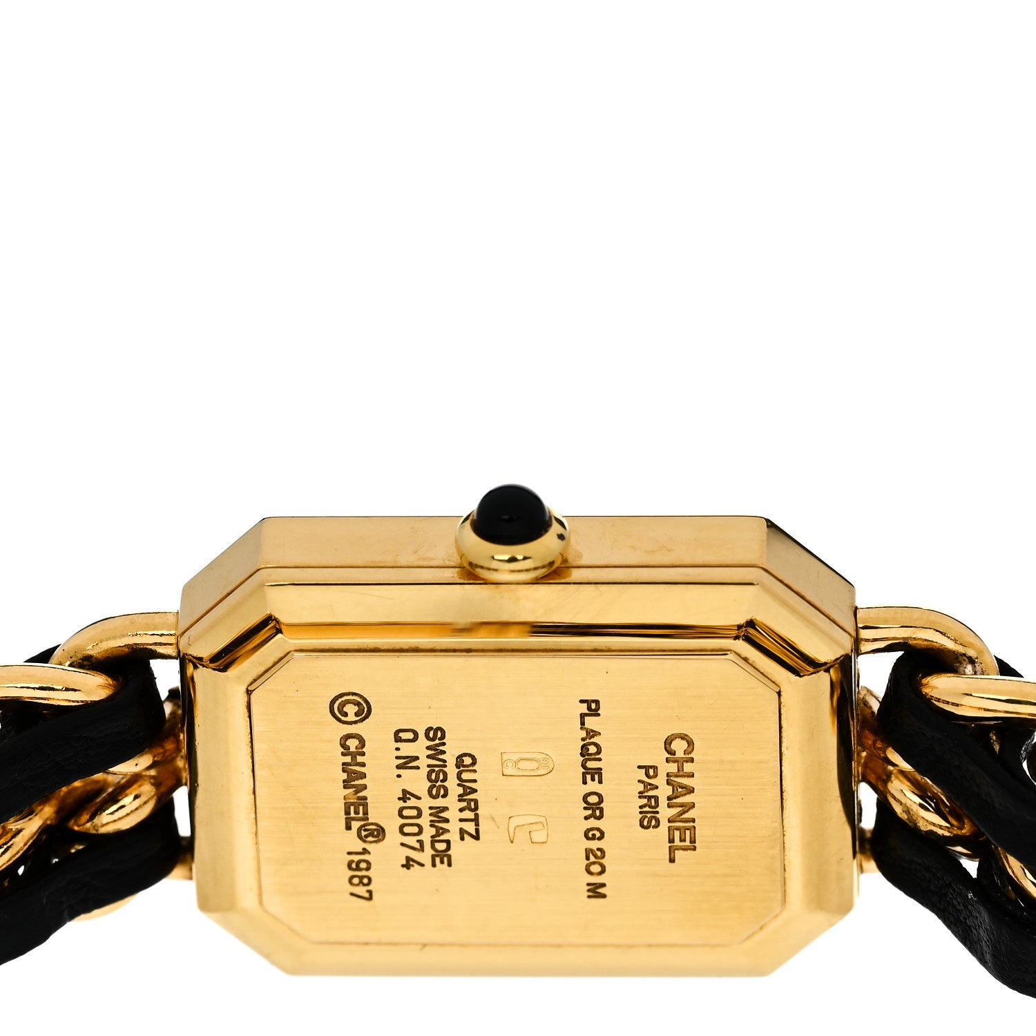 Chanel Stainless Steel Lambskin 20mm Chain Premiere Quartz Watch