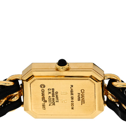 Chanel Stainless Steel Lambskin 20mm Chain Premiere Quartz Watch Gold L 4 of 5