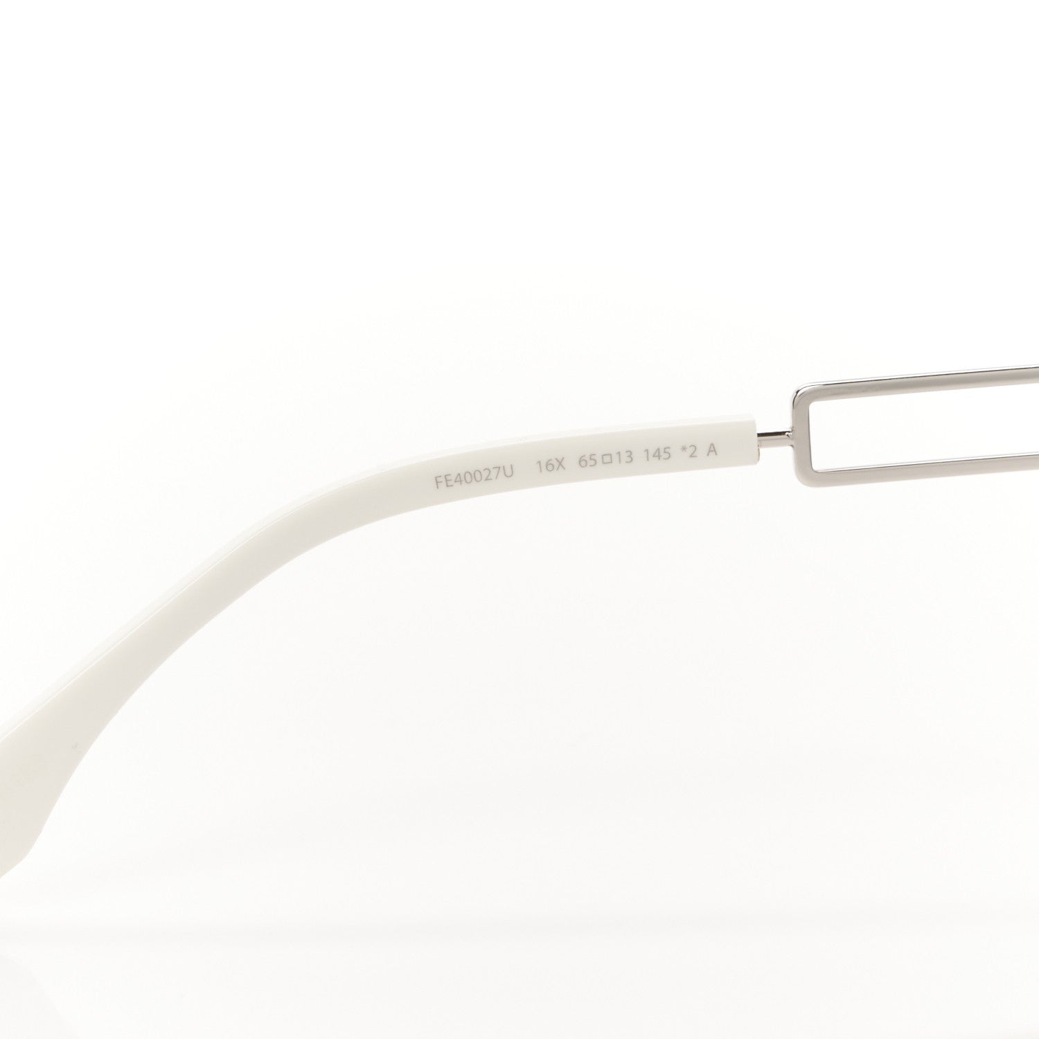 Fendi Metal Acetate The Technicolor FF Aviator Sunglasses FE40027U Blue Silver 5 of 8