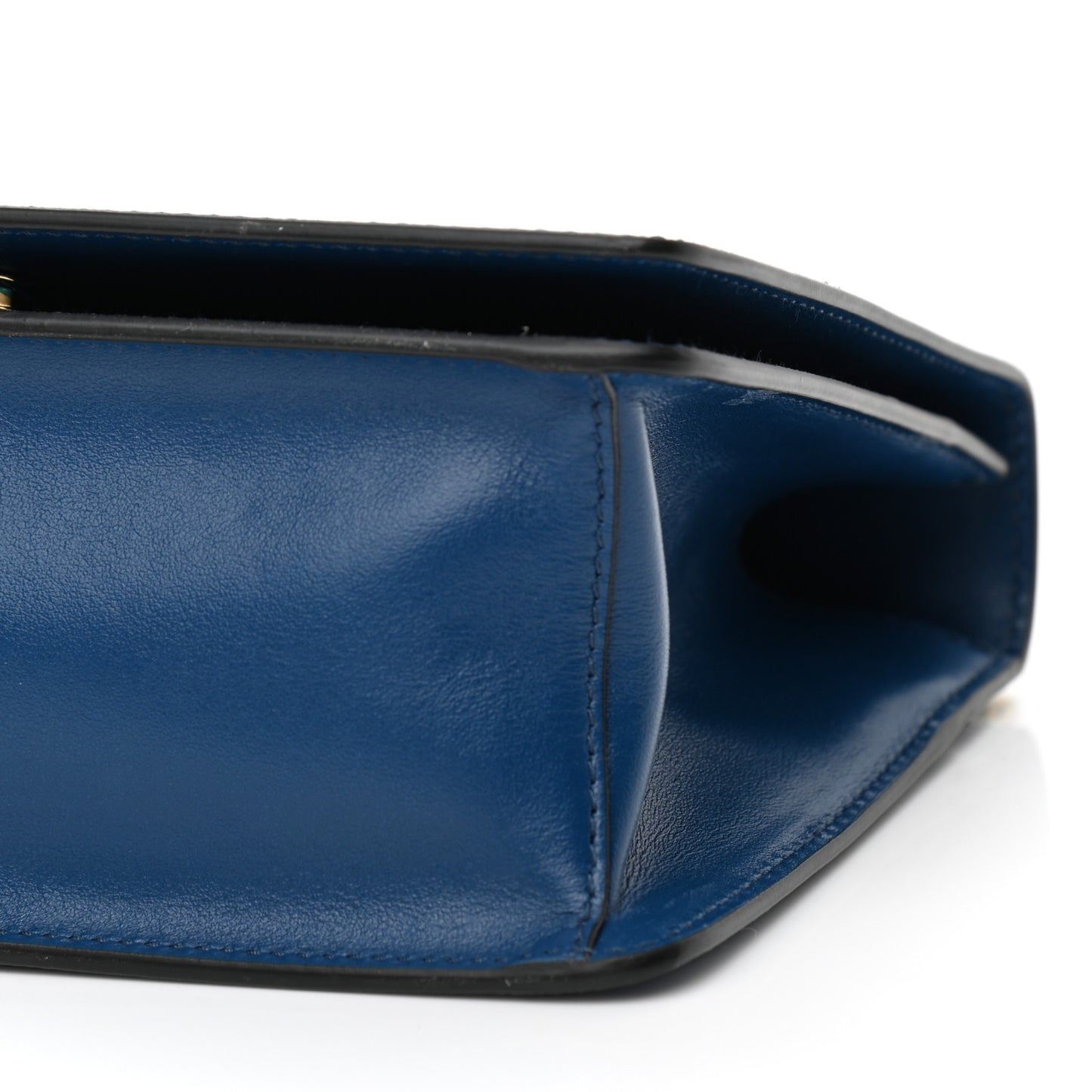 Saffiano Chain Shoulder Bag Cobalto