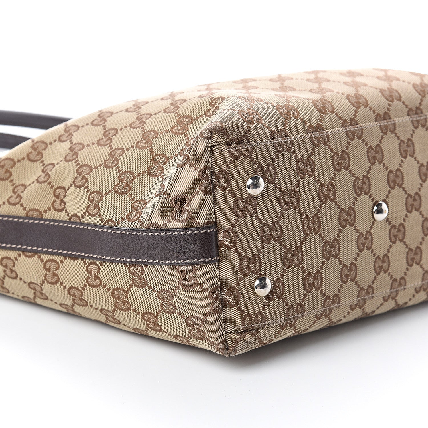 Gucci GG Monogram Medium Match Ball Tote Dark Brown 7 of 8